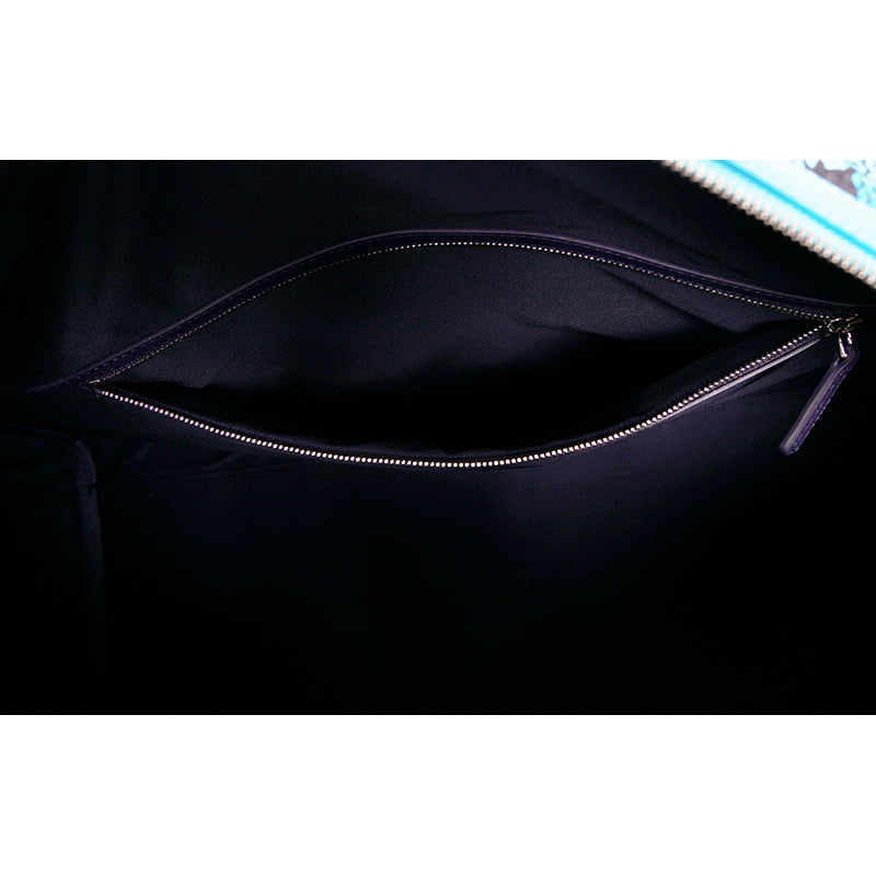 NEW $1,580 MCM Blue Gradation PALM TREE Visetos Ottomar Large WEEKENDER BAG NWT