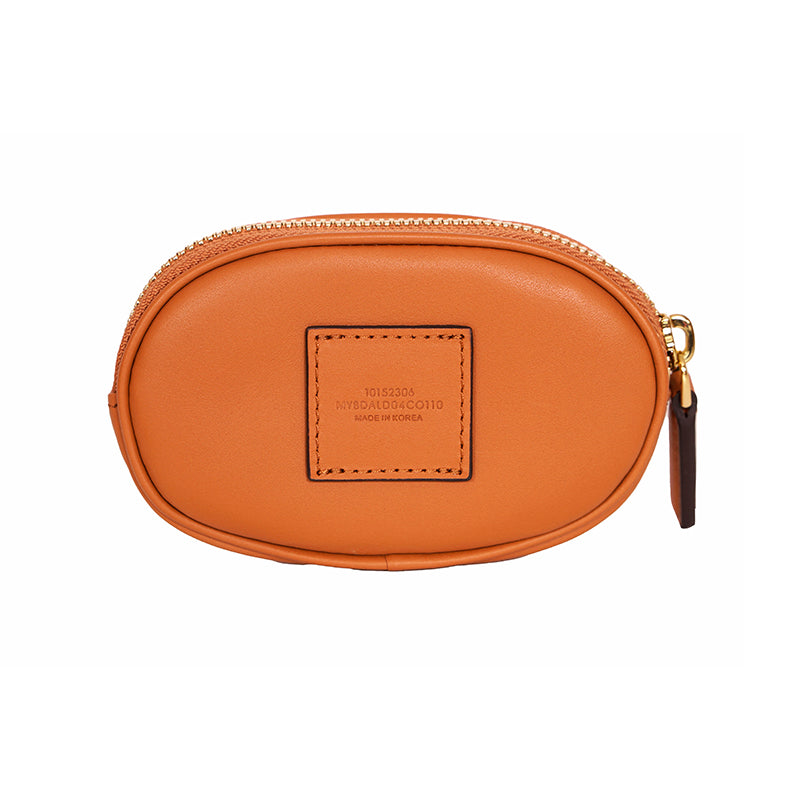 NEW $530 MCM Cognac Brown Nappa Leather Mode Travia LOGO POUCH BAG & BELT NIB XL