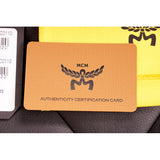 NEW $530 MCM Cognac Brown Nappa Leather Mode Travia LOGO POUCH BAG & BELT NIB XL