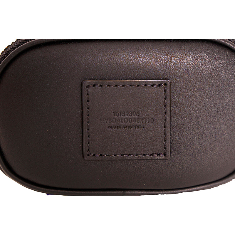 NEW $530 MCM Black Nappa Leather Mode Travia LOGO Oval BAG & Visetos BELT NIB XL