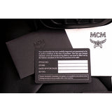 NEW $530 MCM Black Nappa Leather Mode Travia LOGO Oval BAG & Visetos BELT NIB XL