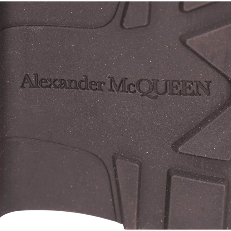 36.5, 37, 37.5, 38 NEW $1390 ALEXANDER MCQUEEN RUNWAY Black Glossy Leather Knee COMBAT BOOTS