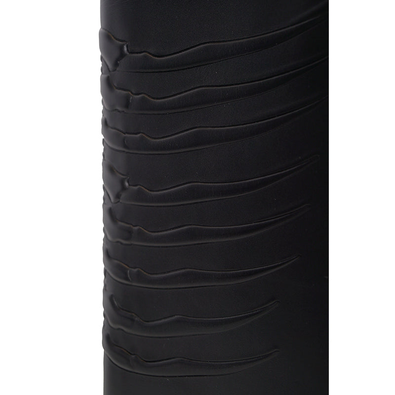 NEW $990 ALEXANDER MCQUEEN Black Leather RIB CAGE SPINE Document Case CLUTCH BAG