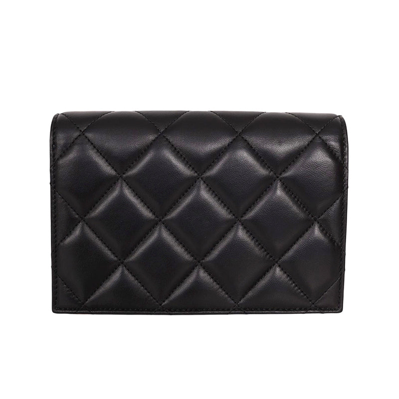 NEW $1290 ALEXANDER MCQUEEN Black GRAFFITI Quilted Leather SKULL Crossbody BAG