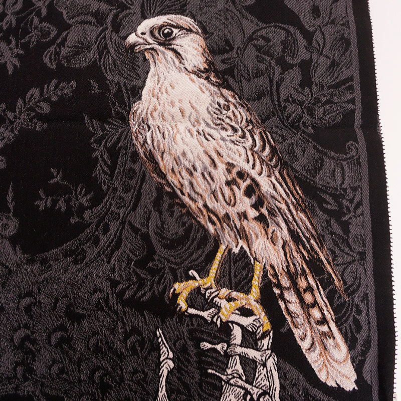 NEW $1080 ALEXANDER MCQUEEN Skull QUEEN OF HEART SKELETON BUTTERFLY Wool SCARF