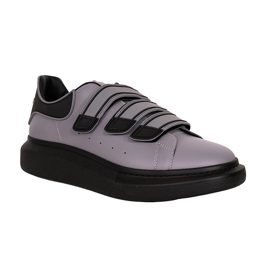 44 US 11 NEW $890 ALEXANDER MCQUEEN Oversized Larry Leather TRIPLE STRAP SNEAKER