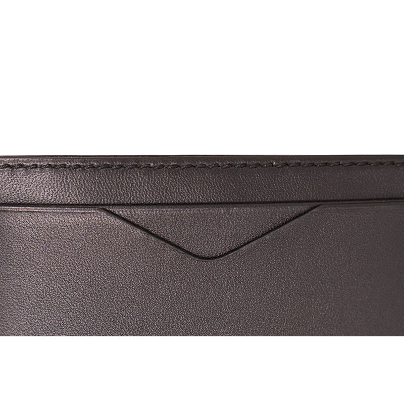 NEW ALEXANDER MCQUEEN Black RIB CAGE Embossed Leather GOTHIC CARD CASE NIB