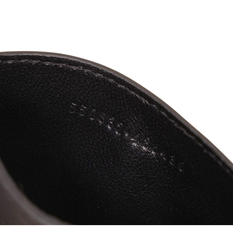 NEW ALEXANDER MCQUEEN Black RIB CAGE Embossed Leather GOTHIC CARD CASE NIB