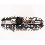 VINTAGE $3,895 ALEXANDER MCQUEEN Black Leather Studded RING KNUCKLE CLUTCH BAG