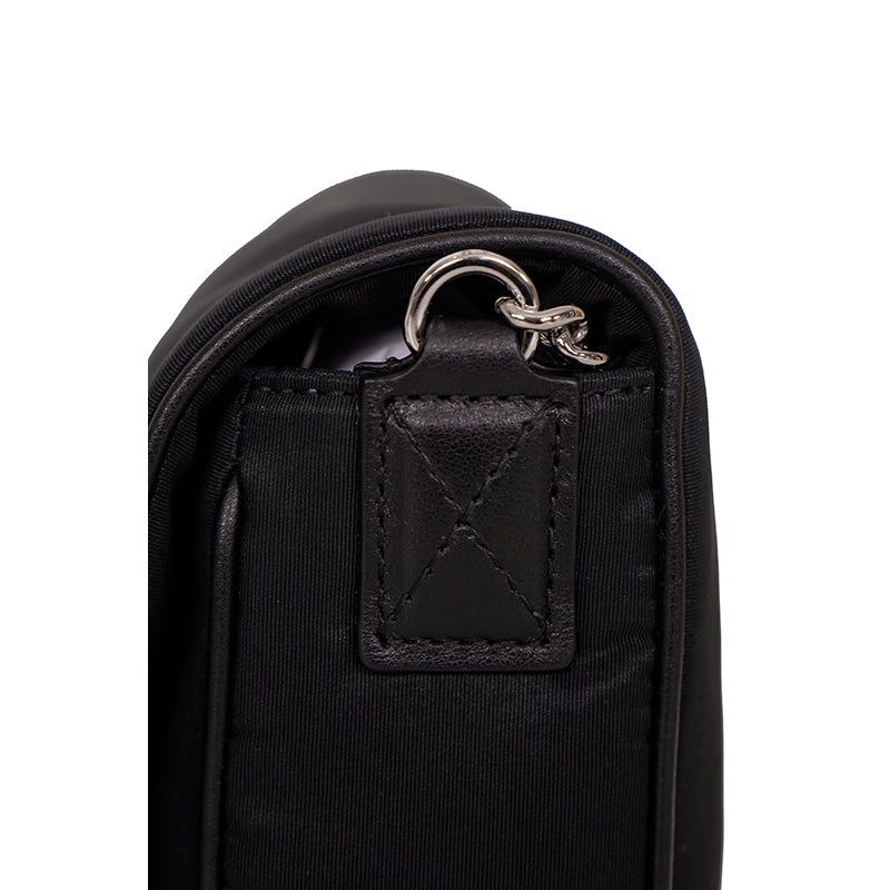 NEW $890 ALEXANDER MCQUEEN Black Nylon CRYSTAL SKULL WHITE GRAFFITI LOGO BAG NWT