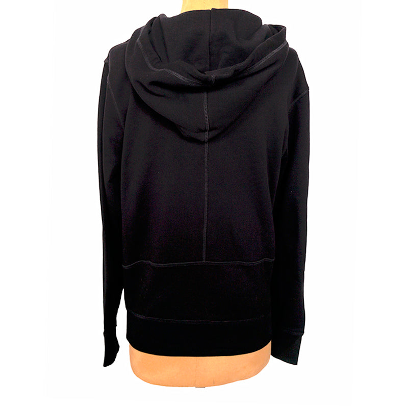 ALEXANDER MCQUEEN★Black Pieced Skull Roses Graphic Hoodie XS NEW $930 ALEXANDER MCQUEEN Men's Black Pieced SKULL ROSES