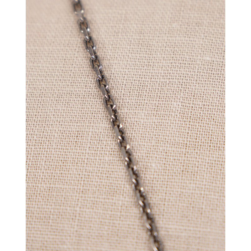 NEW $590 ALEXANDER MCQUEEN Dog Tag SNAKE & SKULL Silver Tone Brass NECKLACE NWT