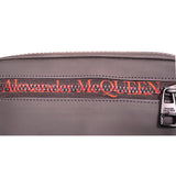 NEW $970 ALEXANDER MCQUEEN Black RED LOGO Sahara Tech Zip Crossbody Case BAG