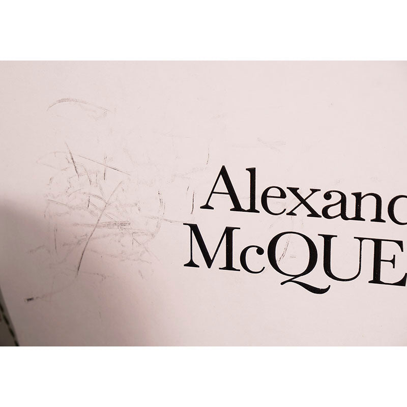 37 NEW $990 ALEXANDER MCQUEEN Wander Leather Exaggerated-Sole COMBAT BOOTS US 7