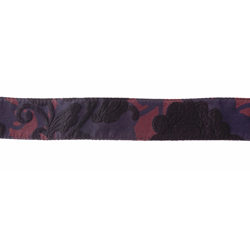 40 NEW $495 MIU MIU RUNWAY Vintage Blue Black Wine FLORAL Tricotine Waist BELT
