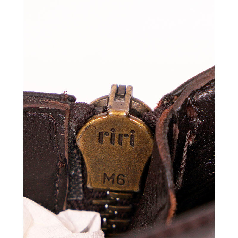 38 VINTAGE MIU MIU Brown Leather CHUNKY HIGH HEEL Y2K Booties ANKLE BOOTS 37.5