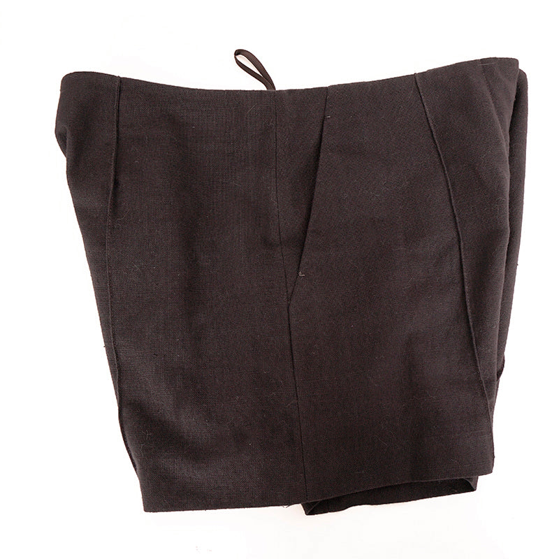 40 NEW $1,110 MIU MIU Ebano Dark Brown-Gray Cotton VINTAGE TEXTURED DRILL SHORTS