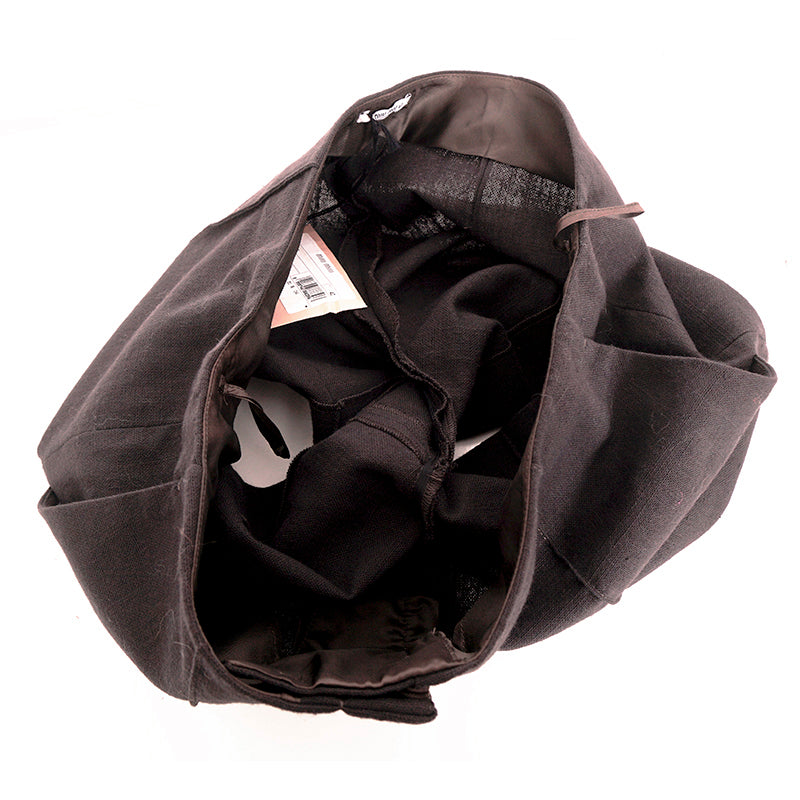 40 NEW $1,110 MIU MIU Ebano Dark Brown-Gray Cotton VINTAGE TEXTURED DRILL SHORTS