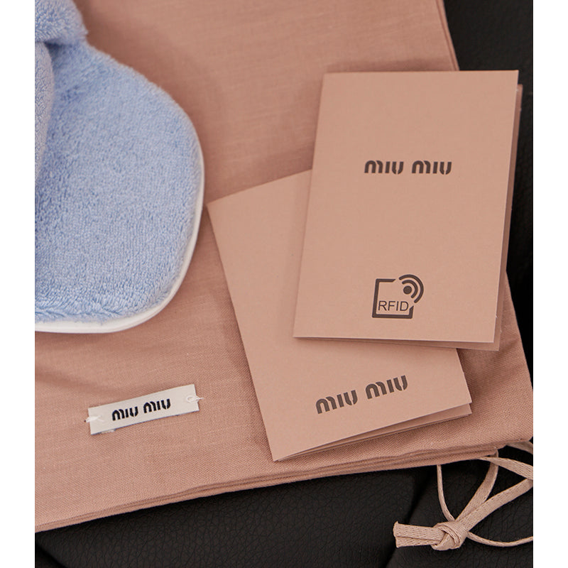 36.5/37 NEW $875 MIU MIU Celeste Blue TERRY CLOTH Braided Strap Slide SANDALS NIB 7