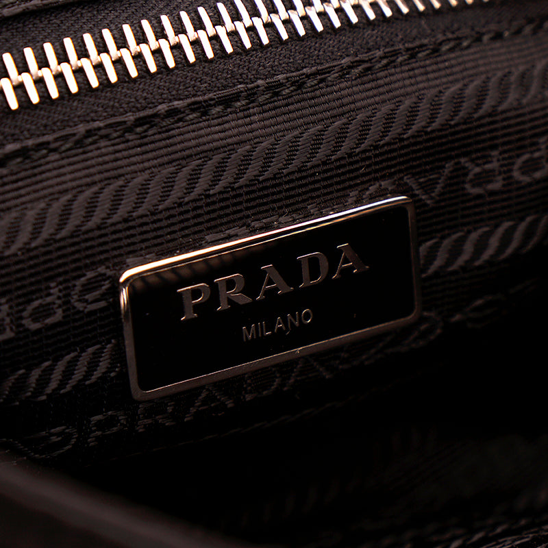 NEVER USED PRADA 2011 Vintage Black Nylon Saffiano SKULL CROSSBONE Crossbody BAG