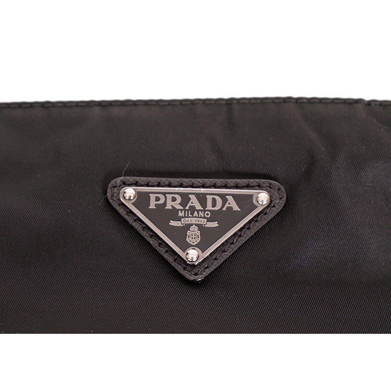 VINTAGE PRADA Black Nylon Saffiano GRIFFIN SNAKE CHIMERA LOGO Crossbody BAG EUC
