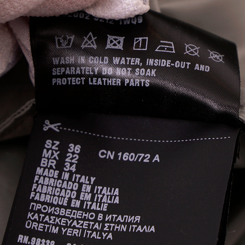 sz 36 XS NEW $2,410 PRADA Gray RE-NYLON 2-Piece Long PONCHO CAPE Light JACKET