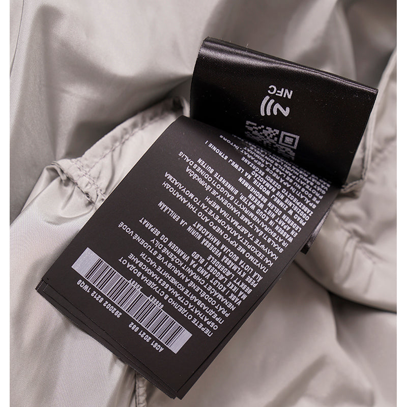 sz 36 XS NEW $2,410 PRADA Gray RE-NYLON 2-Piece Long PONCHO CAPE Light JACKET