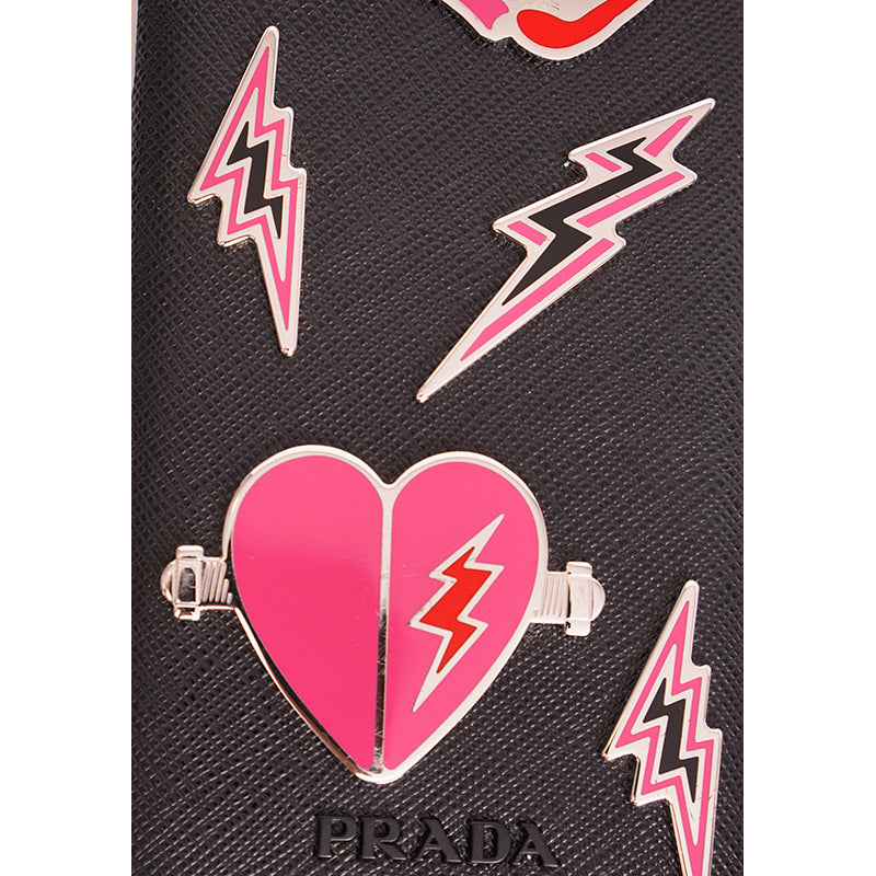 NEW $495 PRADA Universal Studios Frankenstein iPhone X XS Saffiano Leather CASE