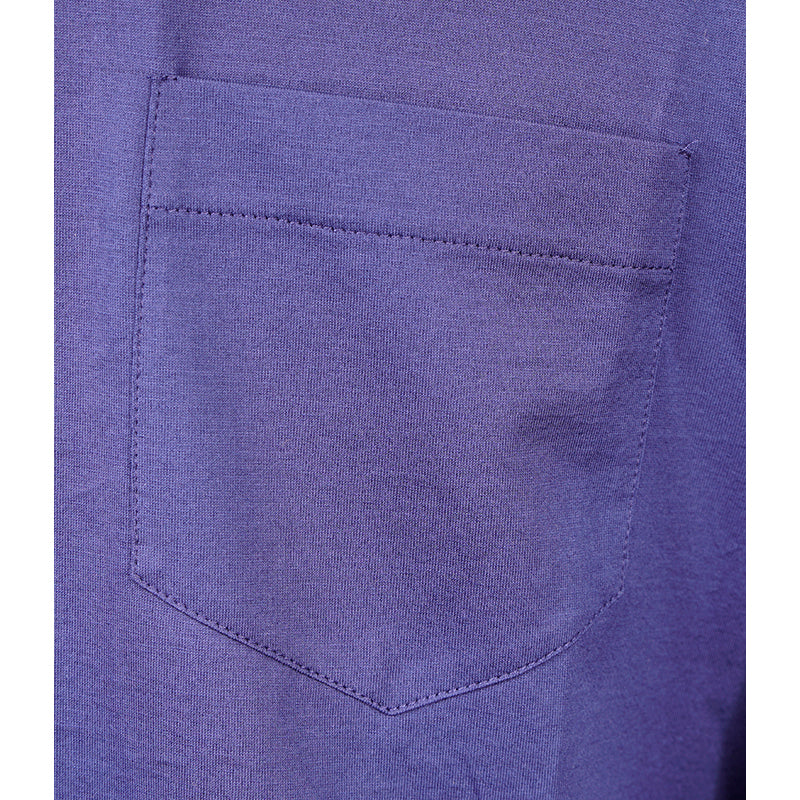 sz L NEW $1080 PRADA Men's Cina Blue Cotton RUBBER LOGO Fold Over TURTLENECK TOP