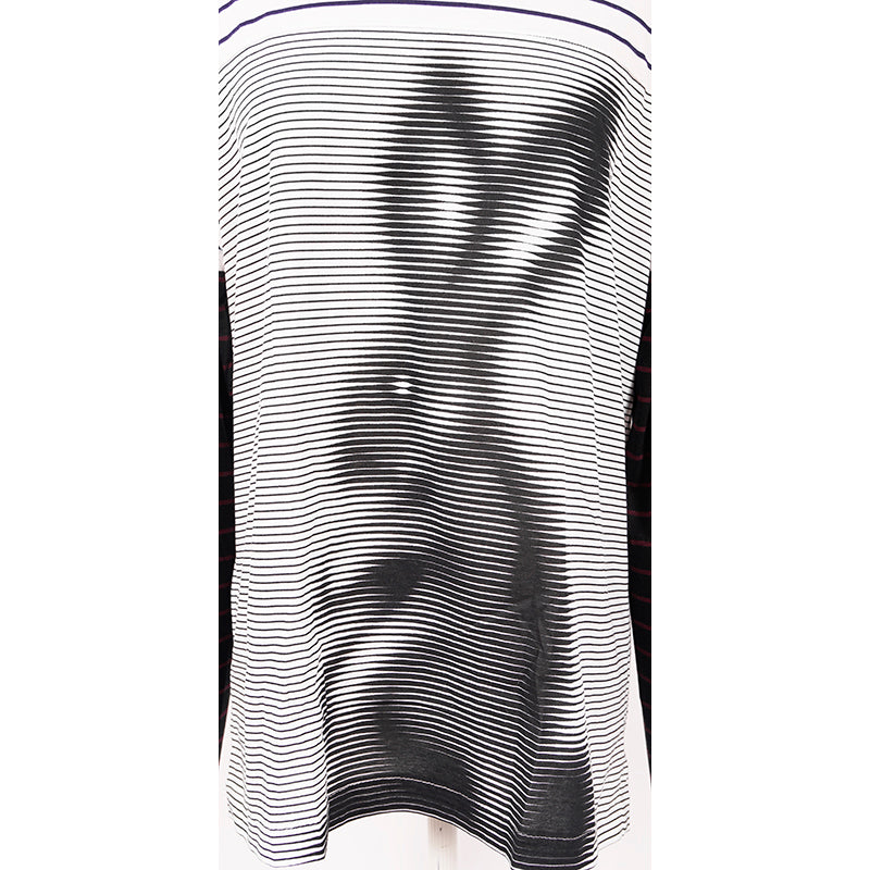 M NEW $1020 PRADA Runway Woman's White Graphic RABBIT Print Long Sleeve T-SHIRT