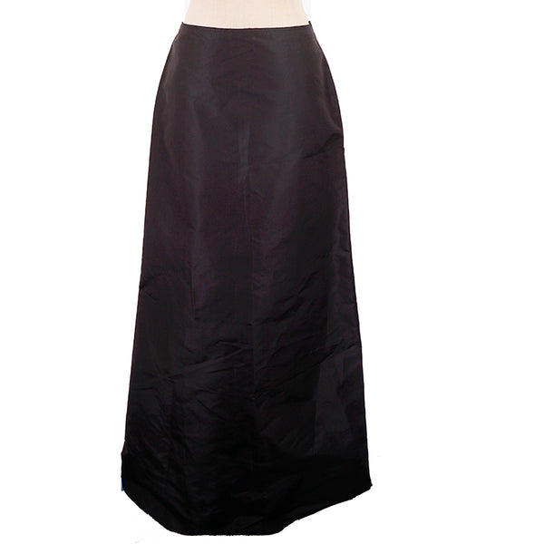 NEW $1,095 PRADA VINTAGE 2008 Runway Black Silk Blend Long A-Frame Gothic SKIRT