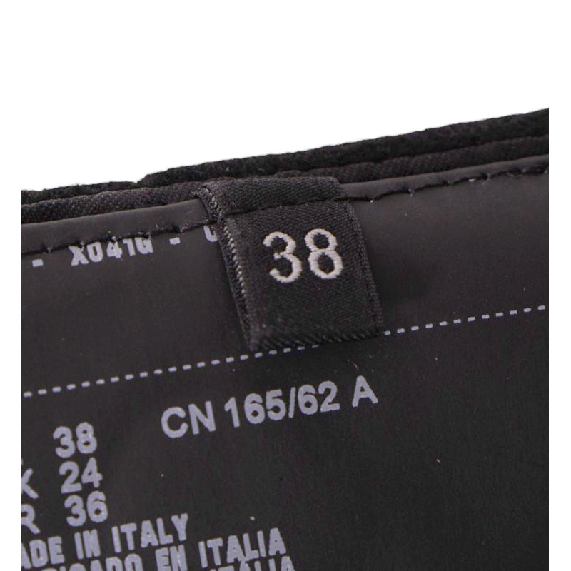 38 NEW $3,160 PRADA Black Wool LARGE METAL LOGO BUTTONS Wrap Midi PENCIL SKIRT
