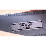 36.5 NEW $790 PRADA Woman's Blush Pink/Nude Suede ETIQUETTE LOGO Classic LOAFERS