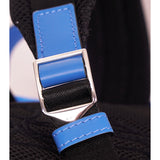 NEW $1,250 VERSACE Blue Nylon LA MEDUSA LOGO Travel Bag BACKPACK - PURPLE LINING