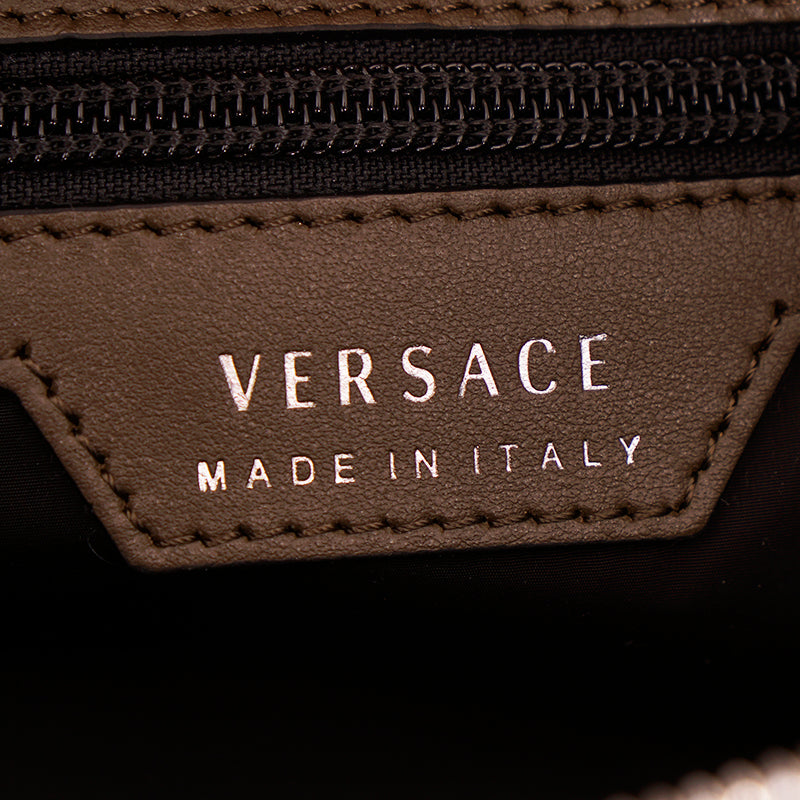 NEW $1025 VERSACE Mens Camo BAROCCOFLAGE Nylon LA MEDUSA LOGO Sling BELT BAG NWT