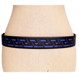 90 US 36 NEW $550VERSACE Men Blue LA GRECA PRINT Reversible MEDUSA LOGO BELT NWT