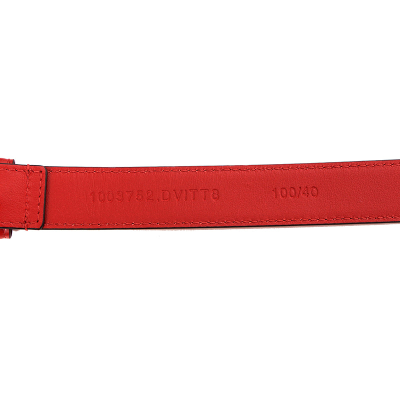 32, 34, & 40 NEW $600 VERSACE Woman's Red Leather GOLD MEDUSA LOGO BUCKLE Classic BELT