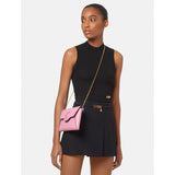 NEW $1050 VERSACE Pink Leather LA MEDUSA Mini Envelope Crossbody CHAIN STRAP BAG