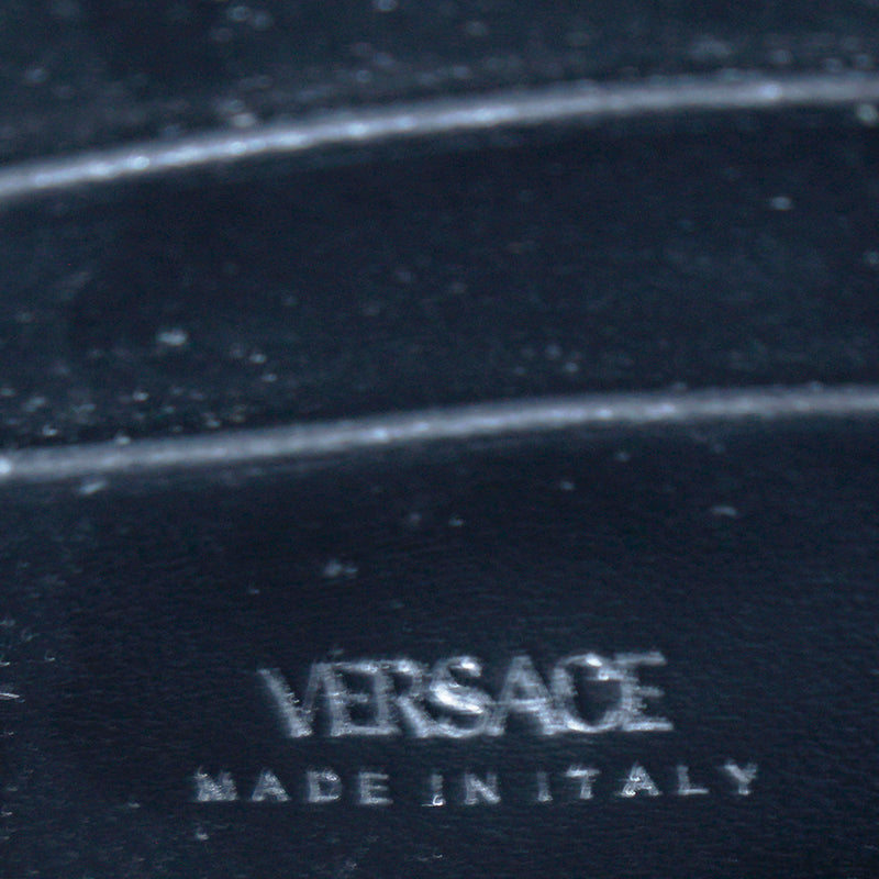 NEW $775 VERSACE Coated Canvas Green LA GRECA Small Crossbody Envelope BAG NWT