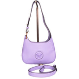 NEW $1,450 VERSACE Lilac Leather LA MEDUSA Mini Hobo Convertible Strap BAG NWT