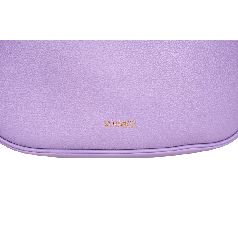 NEW $1,450 VERSACE Lilac Leather LA MEDUSA Mini Hobo Convertible Strap BAG NWT