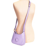 NEW $1,450 VERSACE Lilac Leather LA MEDUSA Mini Hobo Convertible Strap BAG NWT