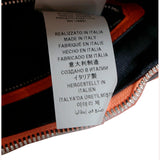 NEW VERSACE $1995 Orange Leather RUNWAY REPEAT HOBO Small BAG & CROSSBODY STRAP