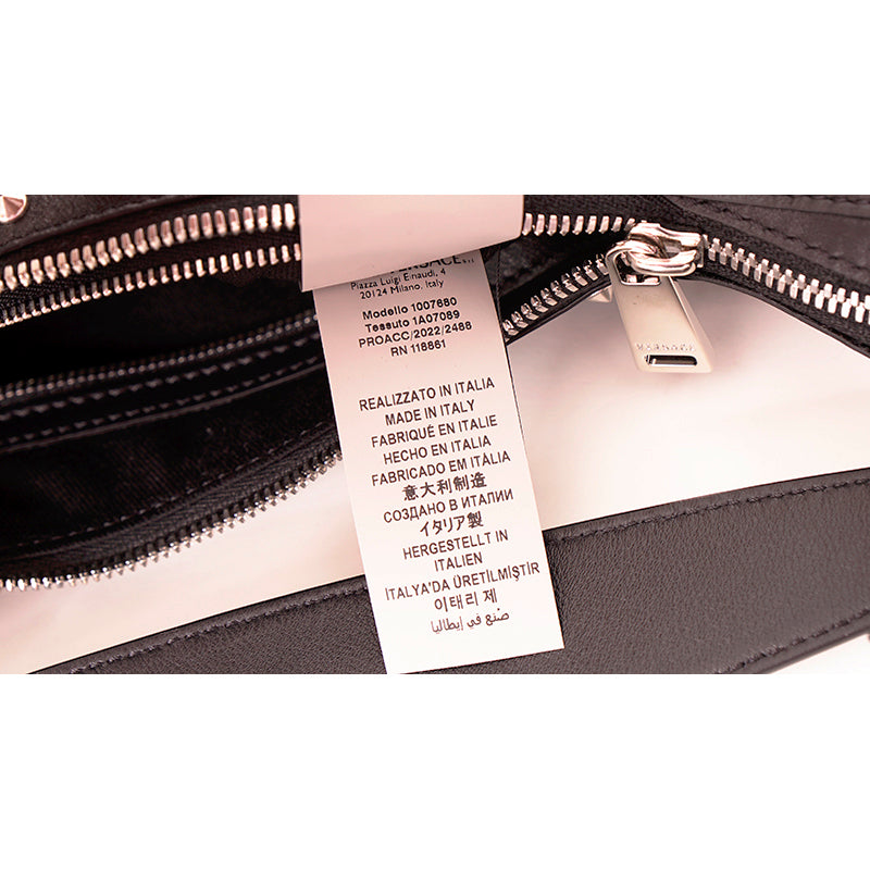 NEW VERSACE $2,175 Black Leather STUDDED RUNWAY REPEAT HOBO BAG & CROSSBODY TRAP