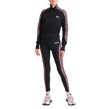 sz 1 XS NEW $925 VERSACE Black PINK LA GRECA LOGO Monogram Zip SPORTY JACKET