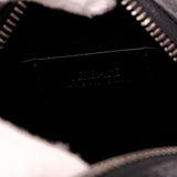 NEW $325 VERSACE Black Gray Coated Canvas LA GRECA MODULAR SQUARE Bag POUCH NIB