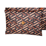 NEW $995 VERSACE Caramel LA GRECA Signature MEDIUM Open Top TOTE BAG w/ POUCH
