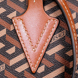 NEW $995 VERSACE Caramel LA GRECA Signature MEDIUM Open Top TOTE BAG w/ POUCH