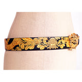 sz 85/90 US 34/36 NEW $650 VERSACE Black HERITAGE BAROQUE Reversible MEDUSA Logo BELT