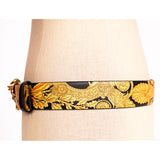 sz 85/90 US 34/36 NEW $650 VERSACE Black HERITAGE BAROQUE Reversible MEDUSA Logo BELT